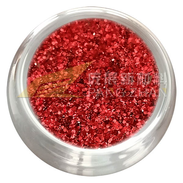 High temperature Alu.glitter powder for injection