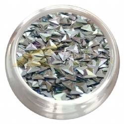 New Arrival and sparkle 3D triangle Glitter 3D1911